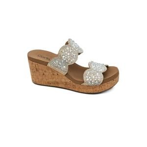 NEW CORKYS FOOTWEAR women's make a toast sandals in clear